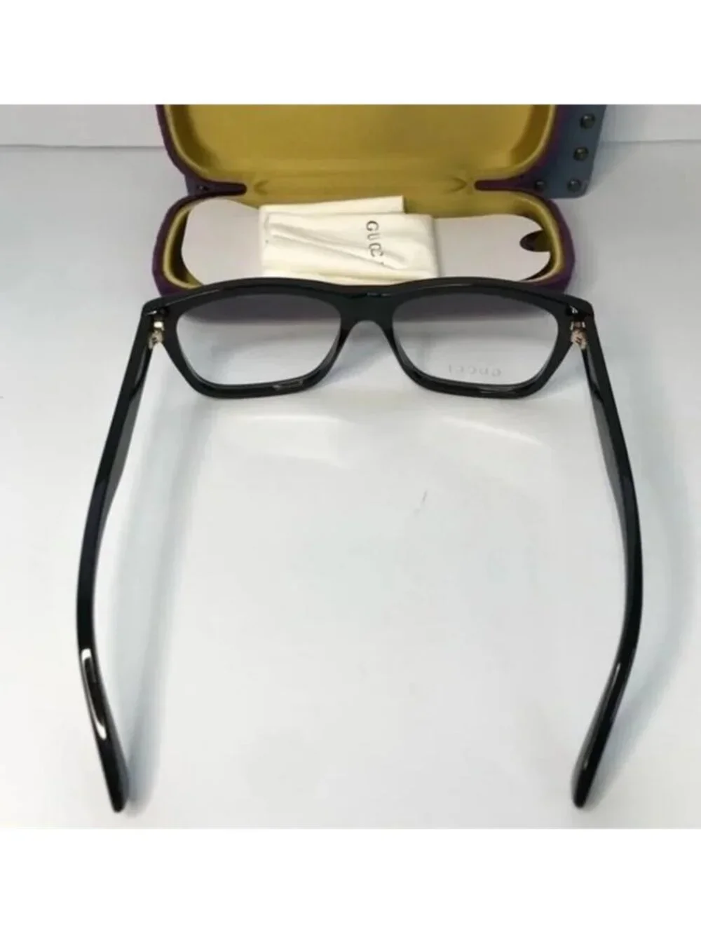 💯 - New Authentic Gucci GG1177O Eyeglasses 004 - Black - Transparent - Picture 7 of 8